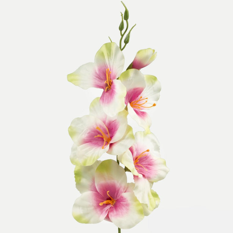Satiingladiool kunstlill kreem-roosa 55 cm - Kunstlilled