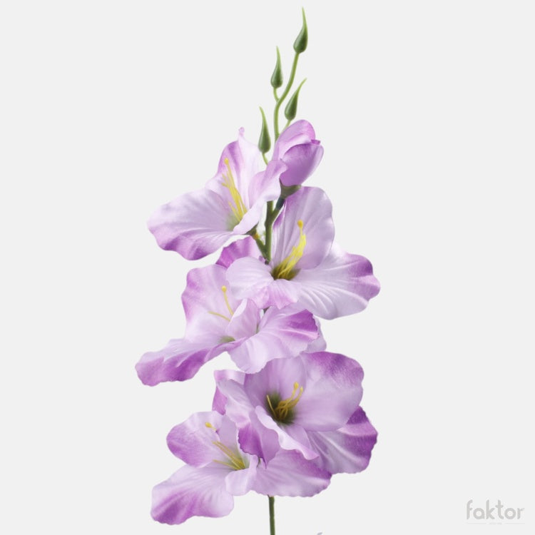 Liilanvärinen gladiolus tekokukka satiini 55 cm - Tekokukat