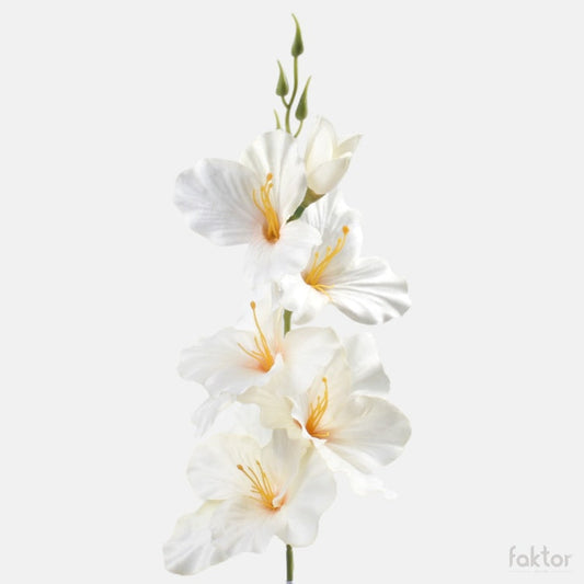 Kreemivärvi kunstgladiool 55 cm - Kunstlilled
