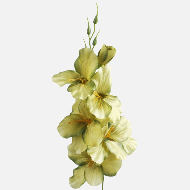 Roheline satiingladiool kunstlill 55 cm - Kunstlilled
