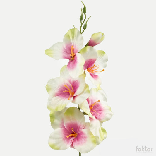Kermanvärinen satiini-gladiolus tekokukka 55 cm - Tekokukat