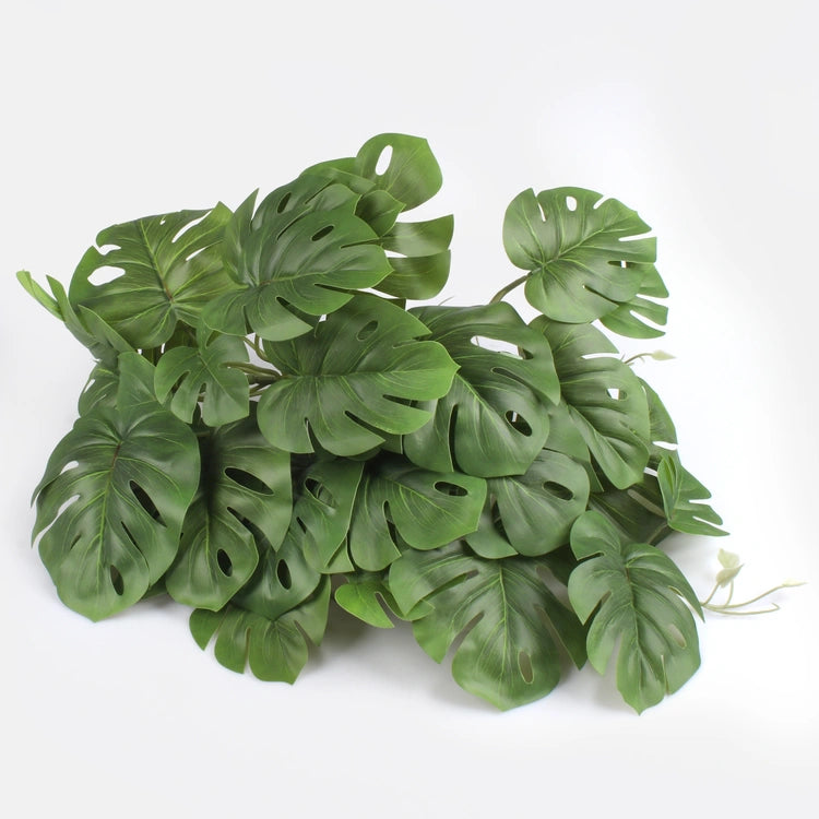 Roheline rippuv Tai monstera trollilehe kunsttaim 55 cm