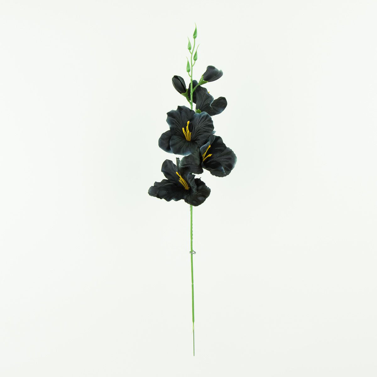 Musta/valkoinen gladiolus – tekokukka, satiini, 12 kpl
