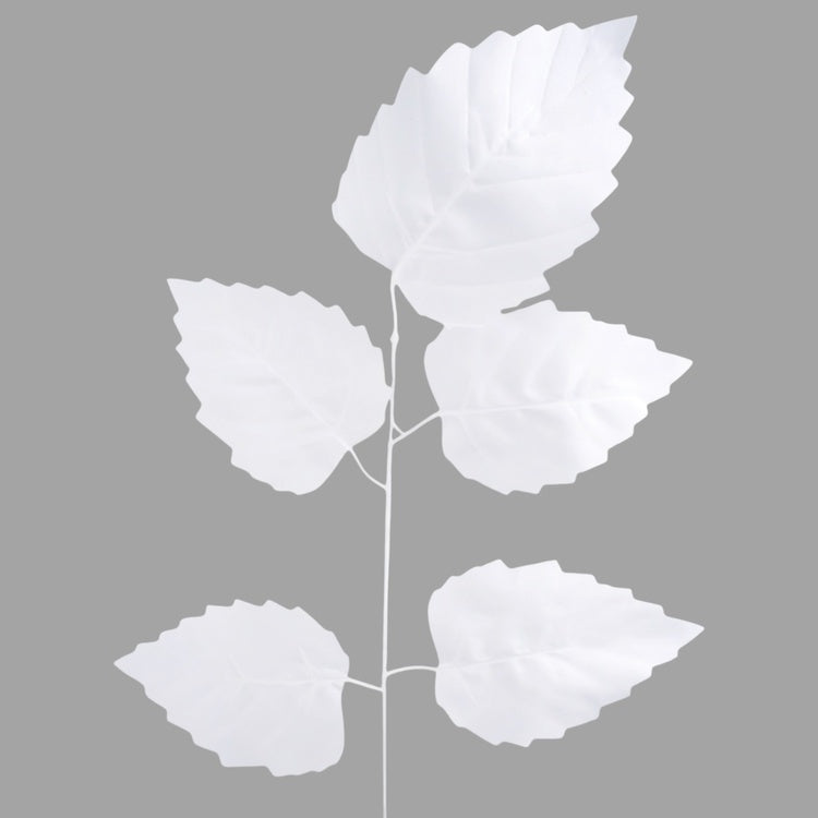 Valge lepa kunsttaime oks 55 cm - Kunstlilled