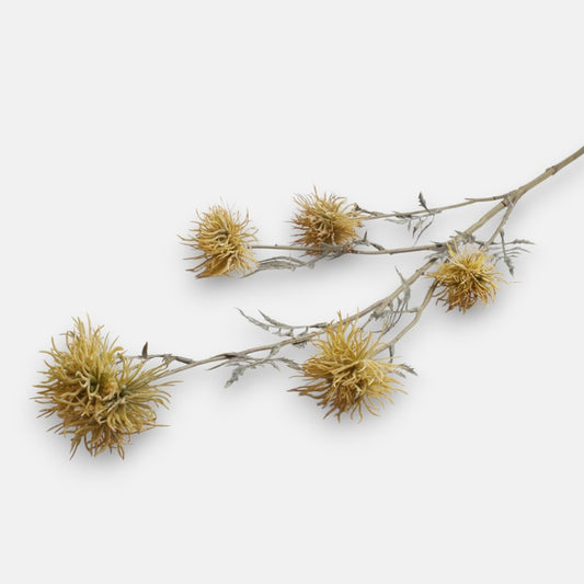Kollane Xanthium kunstlilleoks 85 cm - Kunstlilled
