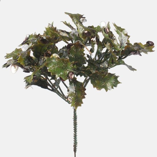 Holly kunstoks rohekaskuldne litritega 22 cm - Kunstlilled