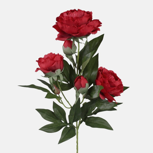Punase pojengi kunstlill 67 cm - Kunstlilled