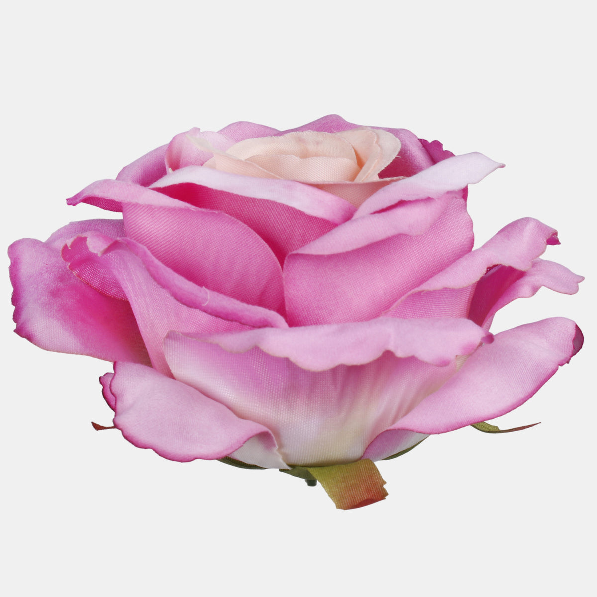 Persikka/malva tekoruusun kukkapää, 12 cm