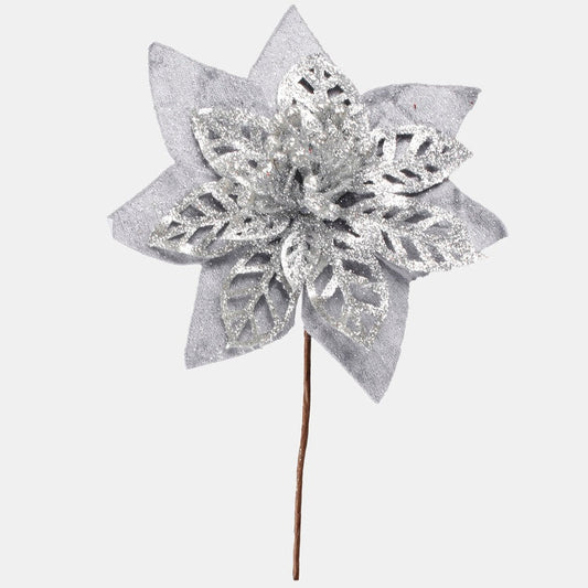 Halli sädelev jõulutähe kunstlill 24 cm - Kunstlilled
