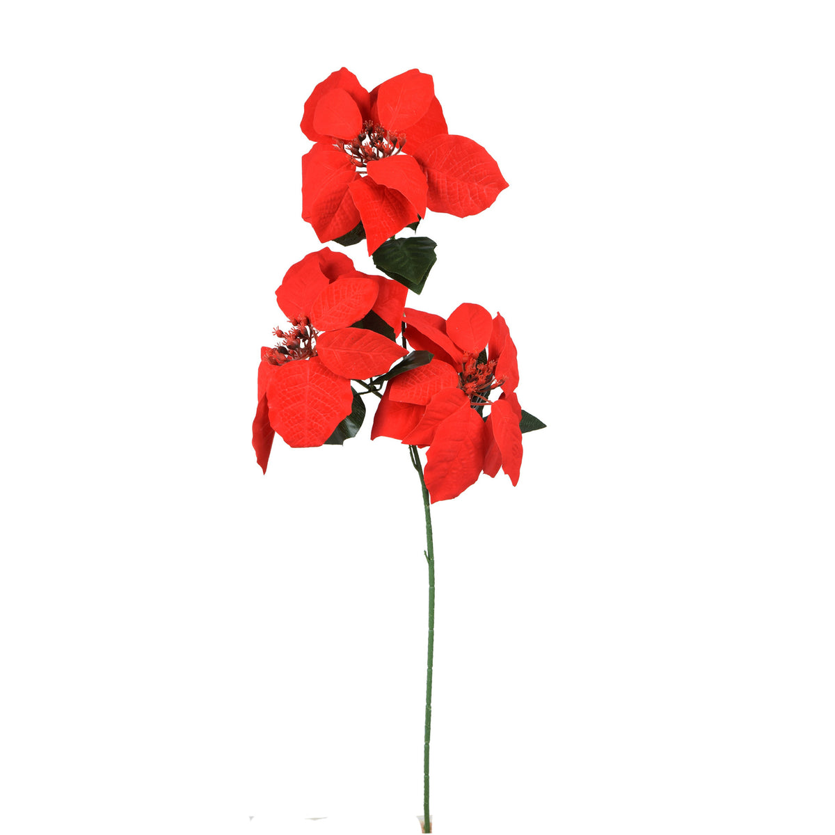 Punainen joulutähti – tekokukka, 74 cm