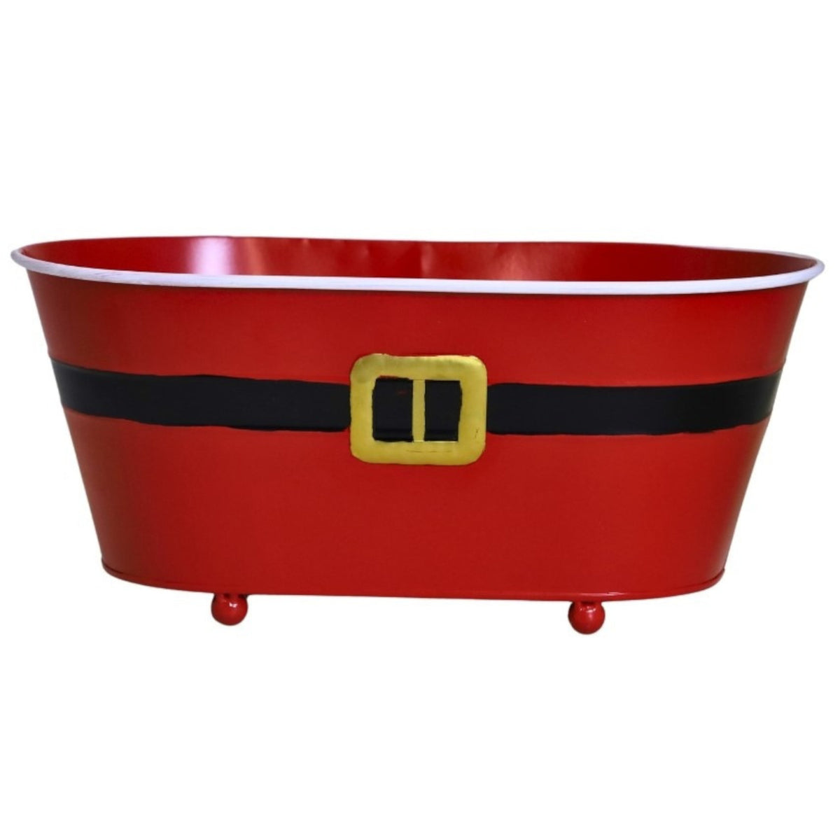 Punainen kukkaruukku, 19 cm
