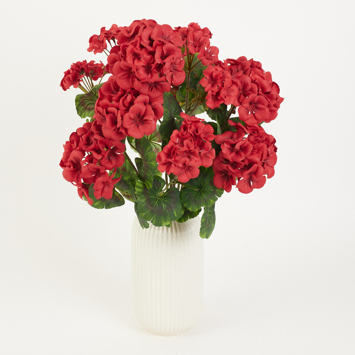 Punainen pelargoni – tekokukkakimppu, 56 cm