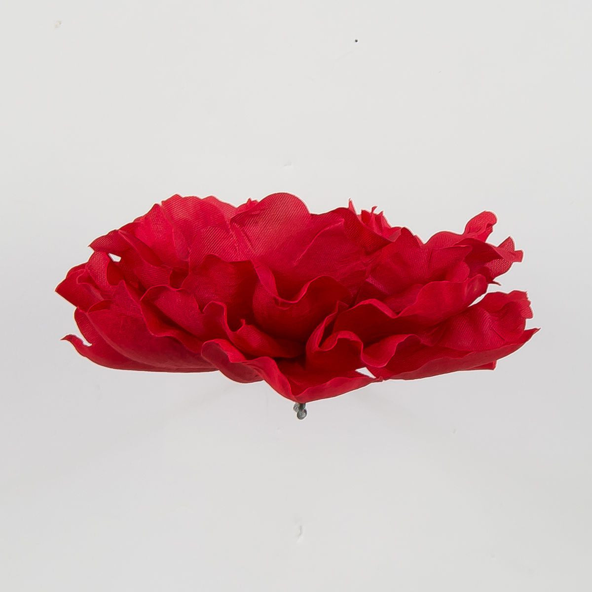 Punainen tekopionin kukkapää, 5 cm, 12 kpl