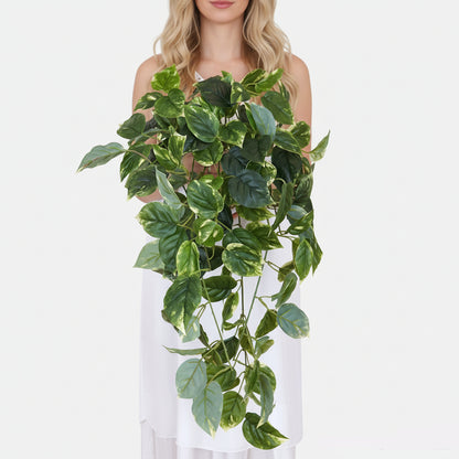 Vihreä pothos riippuva tekoköynnös 60 cm