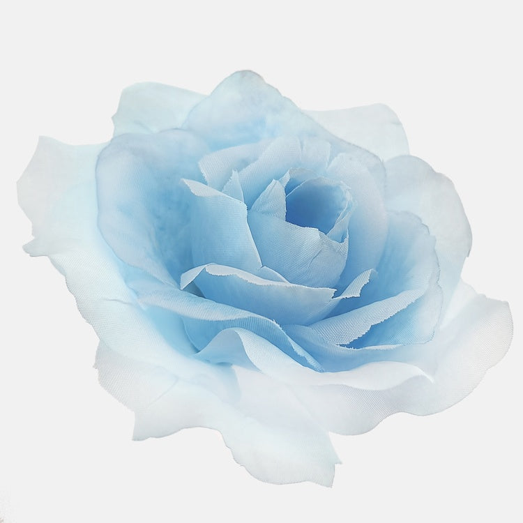Prantsuse roosi kunstlillepea helesinine Ø13 cm - Kunstlilled