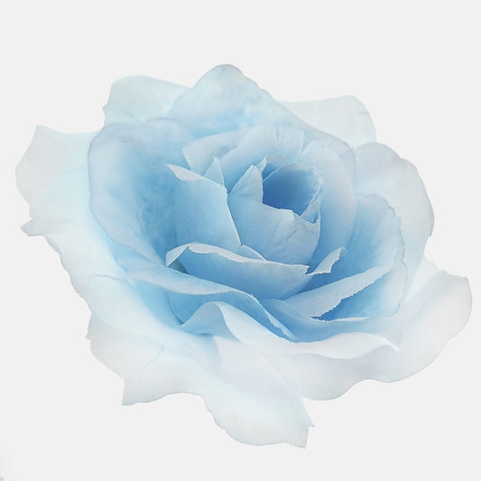 Prantsuse roosi kunstlillepea helesinine Ø13 cm - Kunstlilled