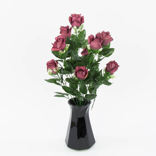 Burgundia roosikimp 51 cm - Kunstlilled