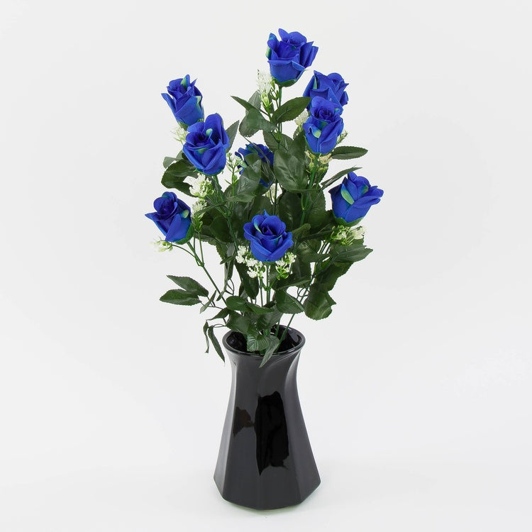 Safiirinsininen ruusukimppu 51 cm - Tekokukat
