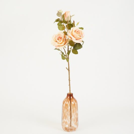 Kunstlik roos roosa-kollane 80 cm - Kunstlilled