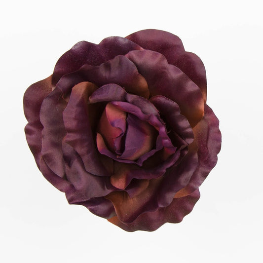 Pruuni-burgundia roosi kunstlillepea Ø20 cm - Kunstlilled