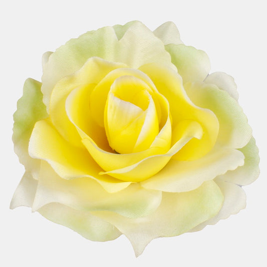 Kollase roosi kunstlillepea 11 cm - Kunstlilled