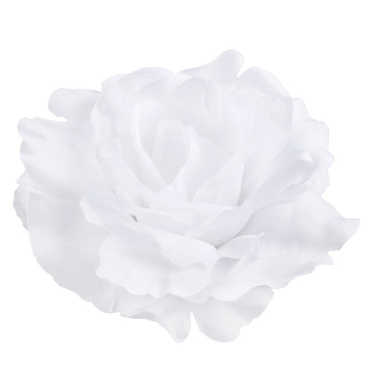 Valge roosi kunstlillepea Ø12 cm - Kunstlilled