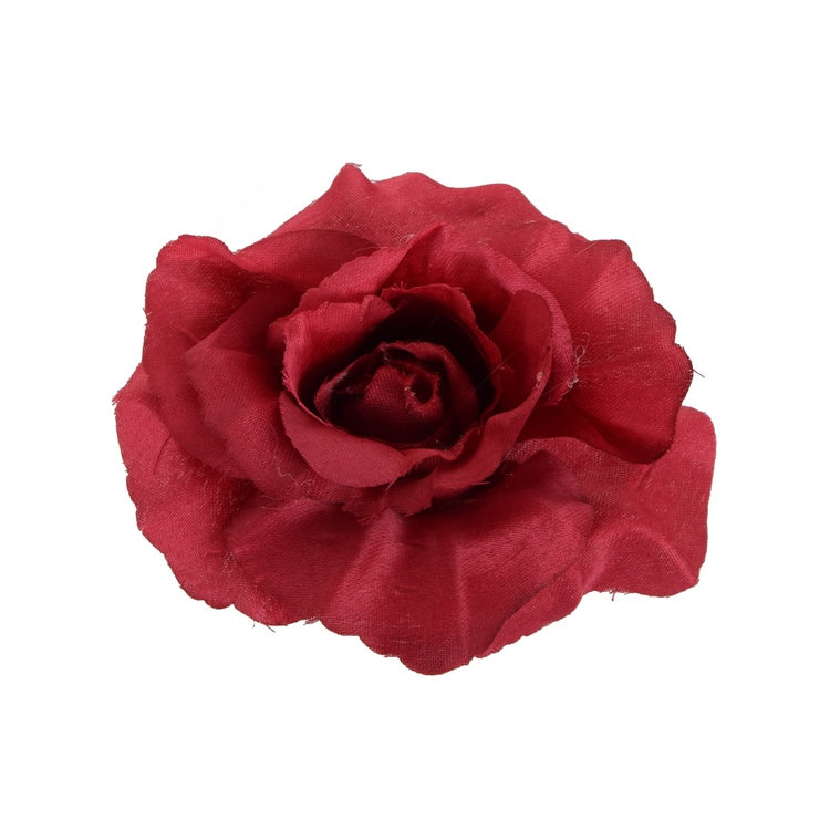 Tumepunase roosi kunstlillepea Ø11 cm - Kunstlilled