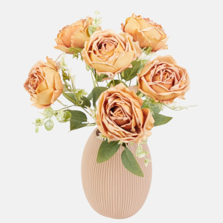 Apelsini roosi kunstlillekimp 41 cm - Kunstlilled