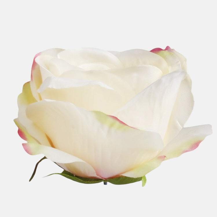 Helekollane roosi õiepea 8 cm - Kunstlilled