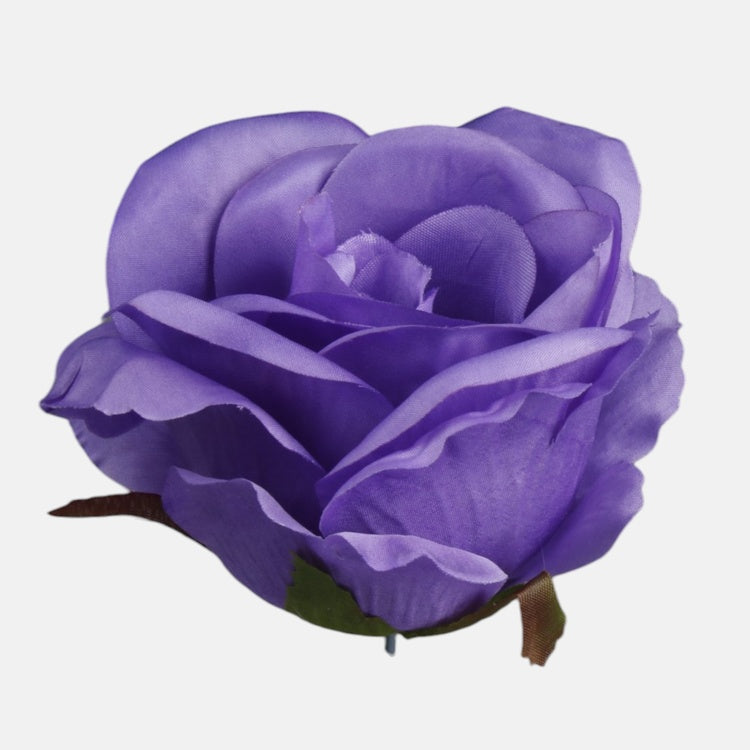 Lilla kunstroosi õiepea Ø8 cm - Kunstlilled