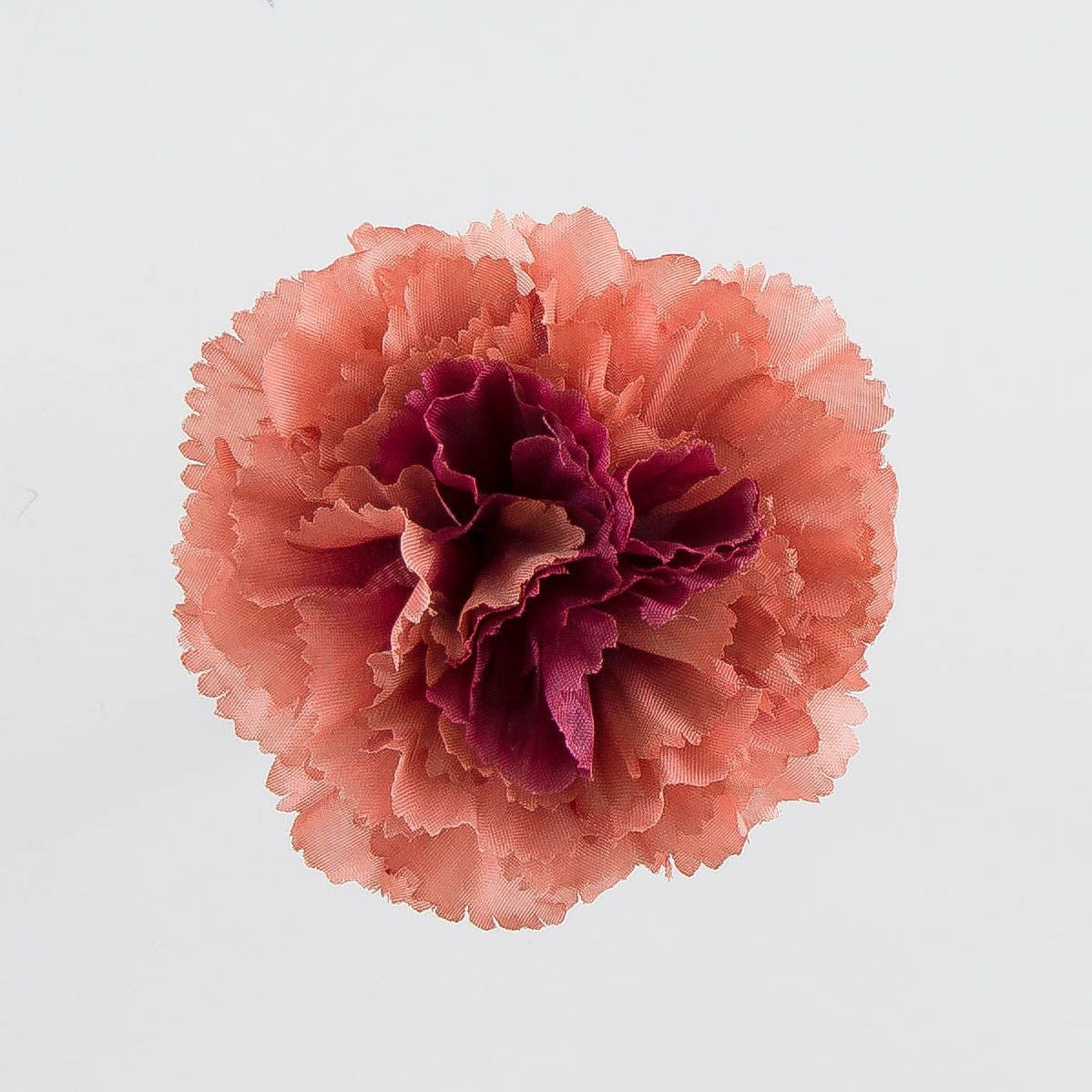 Ruskea tekoneilikan kukkapää, 6 cm, 12 kpl