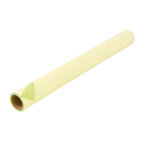 Vaaleankeltainen satiinipintainen kukkakääre 50 cm × 9 m