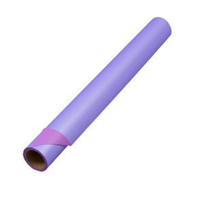 Liila-laventelinsävyinen satiinipintainen kukkakäärekalvo 50 cm × 9 m