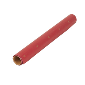 Viininpunainen kukkakääre kultakuviolla 50 cm × 9 m
