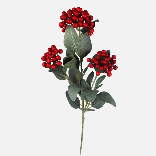 Punase marja kunstoksad 65 cm - Kunstlilled