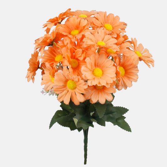 Oranssi päivänkakkara tekokukkakimppu 31 cm - Tekokukat