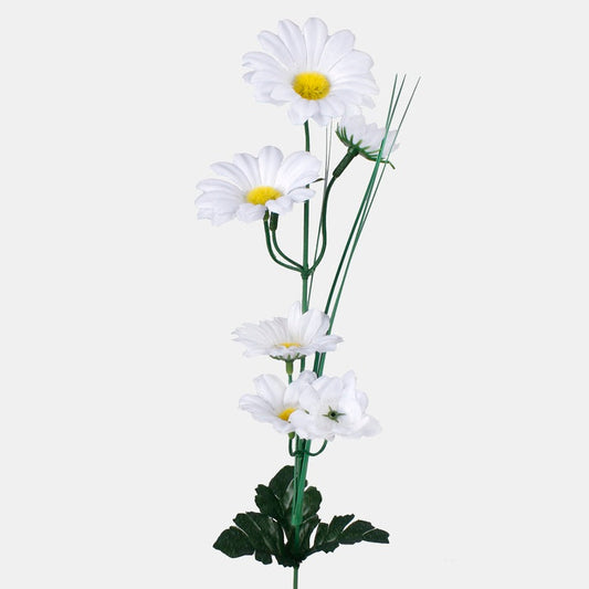 Daisy kunstlilleoks 7 õit 43 cm - Kunstlilled