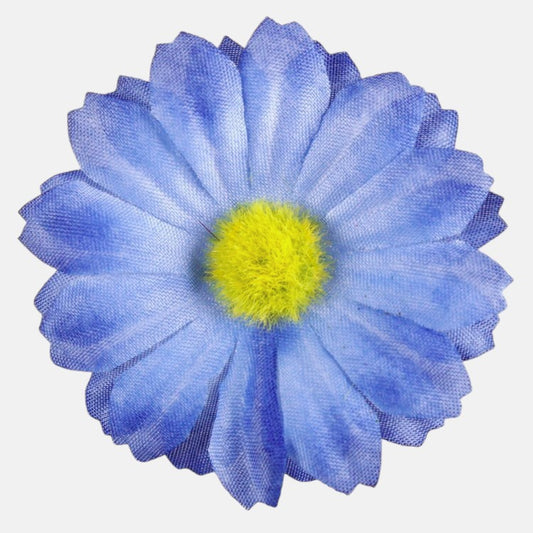 Sininen päivän­kakkara tekokukan pää Ø5.5 cm - Tekokukat
