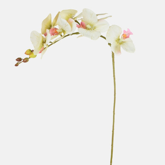 Vaaleanvihreä orkidea tekokukka 79 cm - Tekokukat
