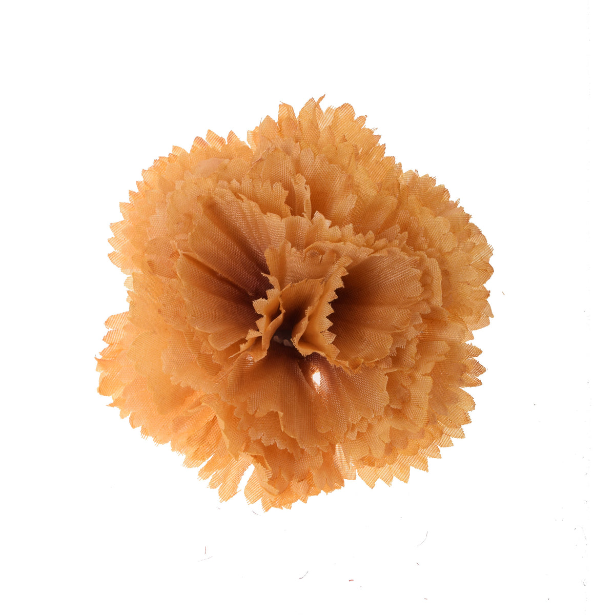 Syksyinen keltainen tekoneilikan kukkapää, 9 cm