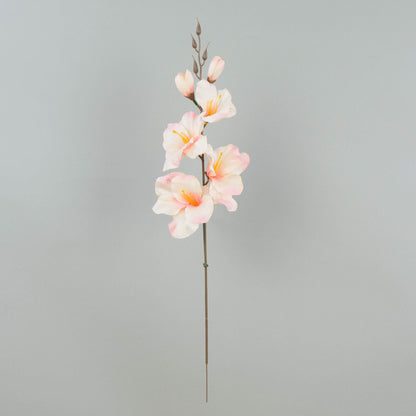 Syksyinen/kerma/vaaleanpunainen gladiolus – tekokukka, satiini, 12 kpl