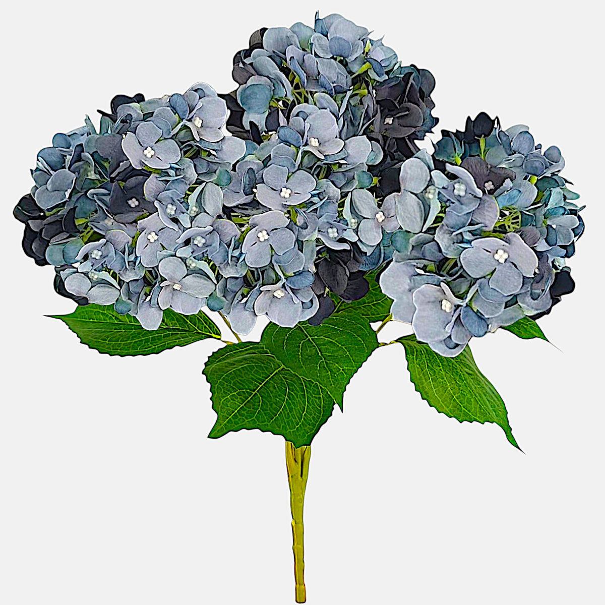 Syksyinen sininen tekohortensian kimppu, 50 cm