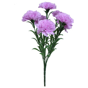 Liila tekoneilikkakimppu 49 cm
