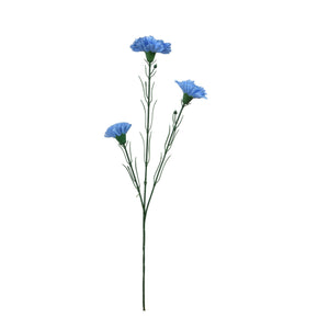 Sininen tekoneilikka 60 cm, harvakukkainen