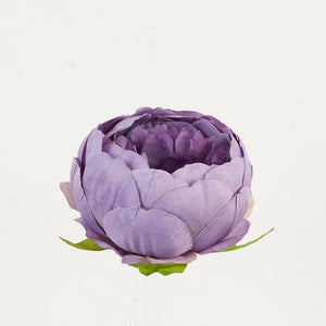 Harmaanvioletti pionin kukkapää Ø8 cm, nuppumainen