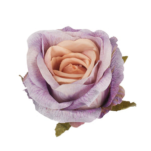 Violetti-beige ruusun kukkapää Ø9 cm
