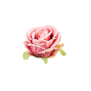 Roosa ruusun kukkapää Ø8 cm, korkeus 7 cm