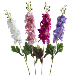 Valko-roosa-violetti tekoritarinkannus 72 cm, roosan ja violetin sävyt