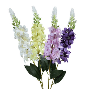 Valko-kelta-violetti tekoritarinkannus 75 cm