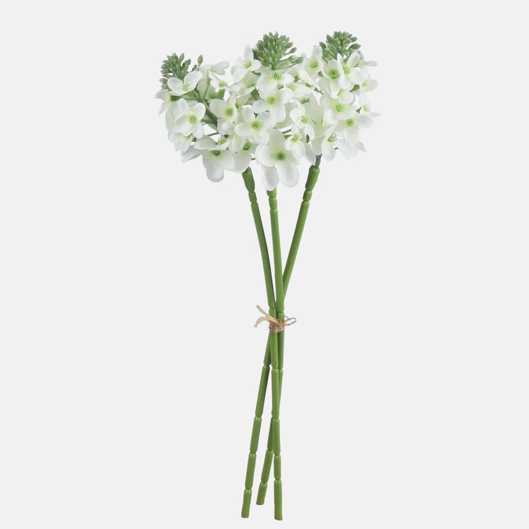 Kreemjas tuberoosi kunstlillebukett 36 cm - Kunstlilled